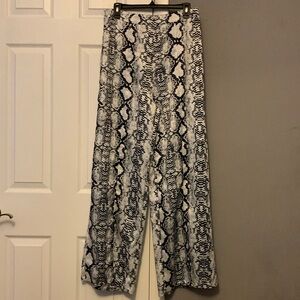 Snake print pants